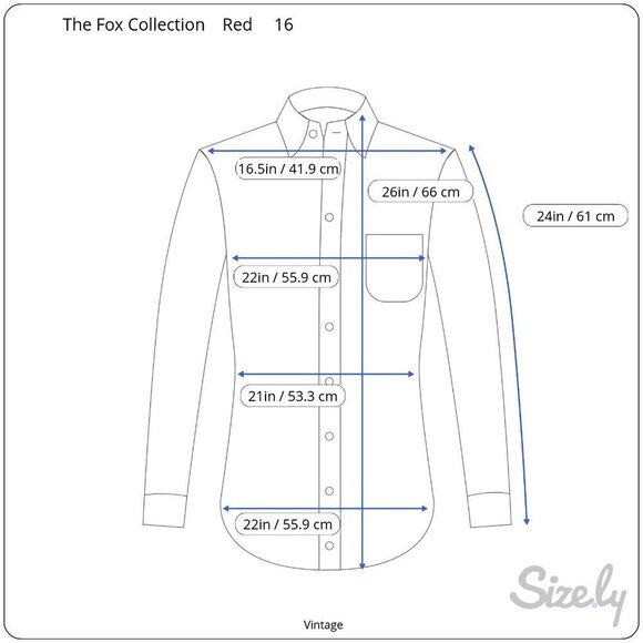 The Fox Collection Womens Red Plaid Button-Up Long Sleeve Cotton Blend Shirt 16 - Picture 8 of 8